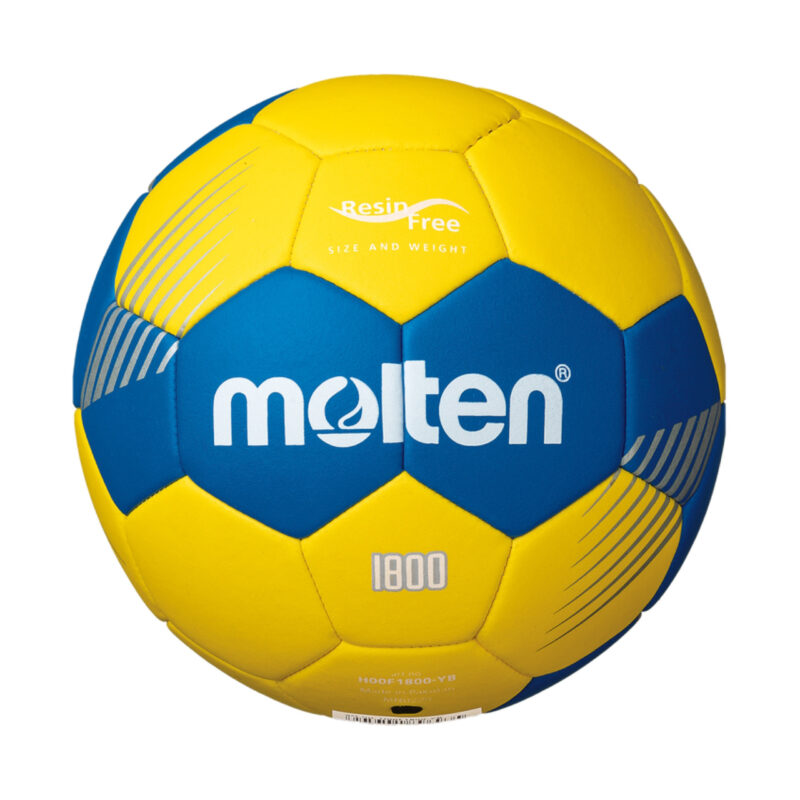 PIŁKA RĘCZNA MOLTEN żółto-niebieska H00F1800-YB - obrazek 2