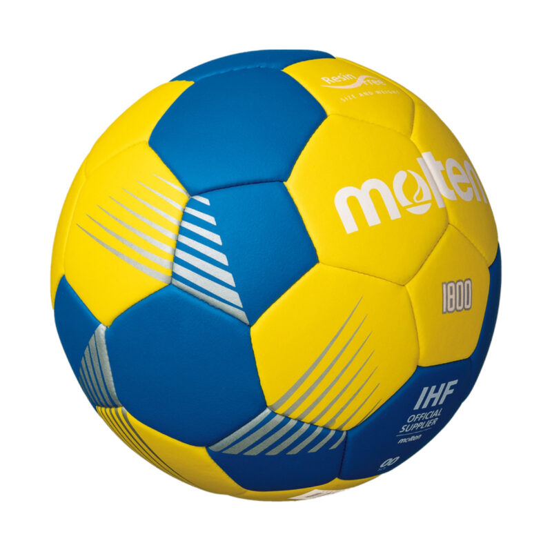 PIŁKA RĘCZNA MOLTEN żółto-niebieska H00F1800-YB - obrazek 3