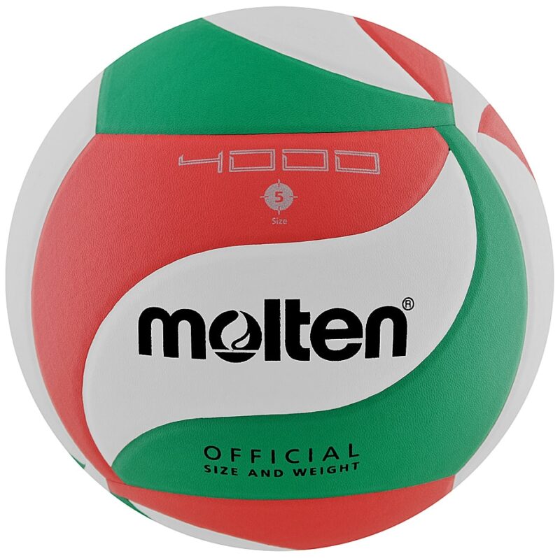 PIŁKA SIATKOWA MOLTEN  V5M4000-X/DE biało-czerwono-zielona