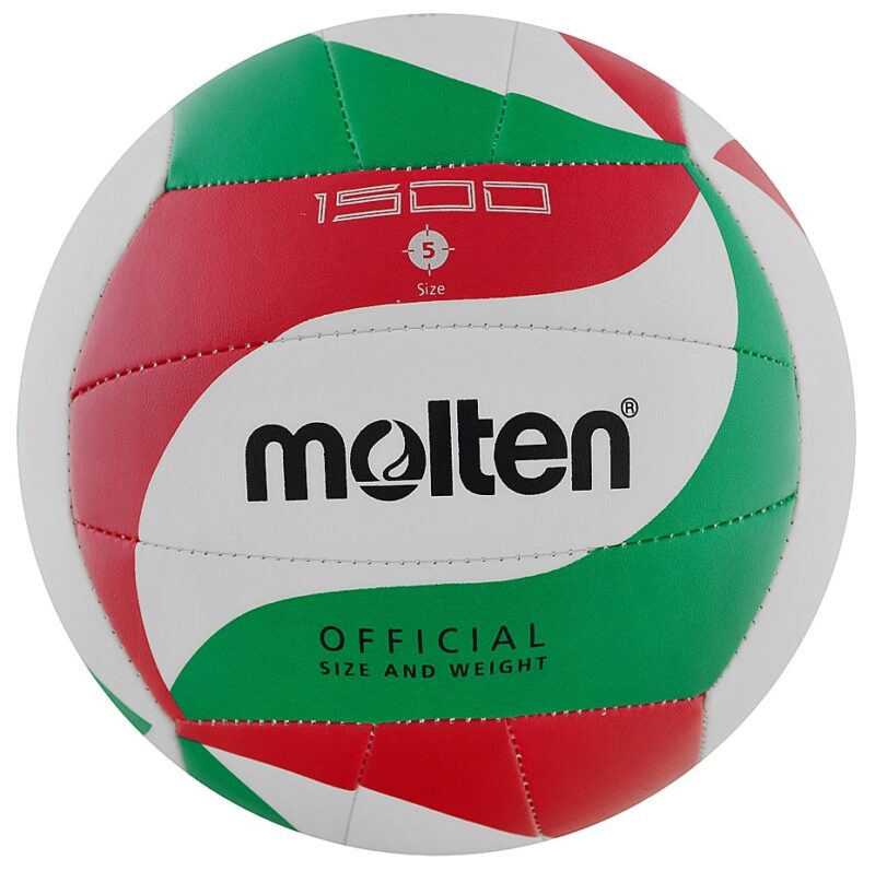 PIŁKA SIATKOWA MOLTEN V5M1500 biało-czerwono-zielona