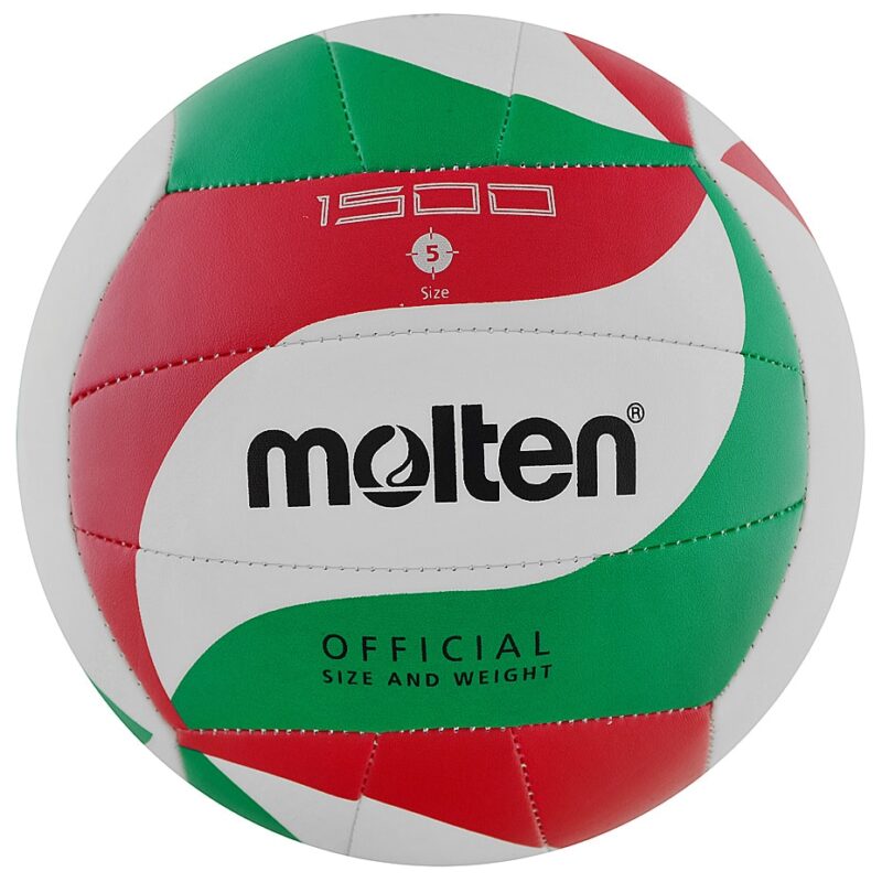 PIŁKA SIATKOWA MOLTEN V5M1500 biało-czerwono-zielona