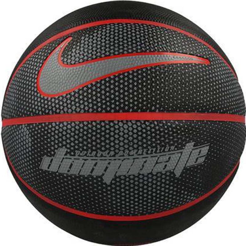 PIŁKA KOSZYKOWA NIKE DOMINATE 8P czarno-czerwona NKI0001907